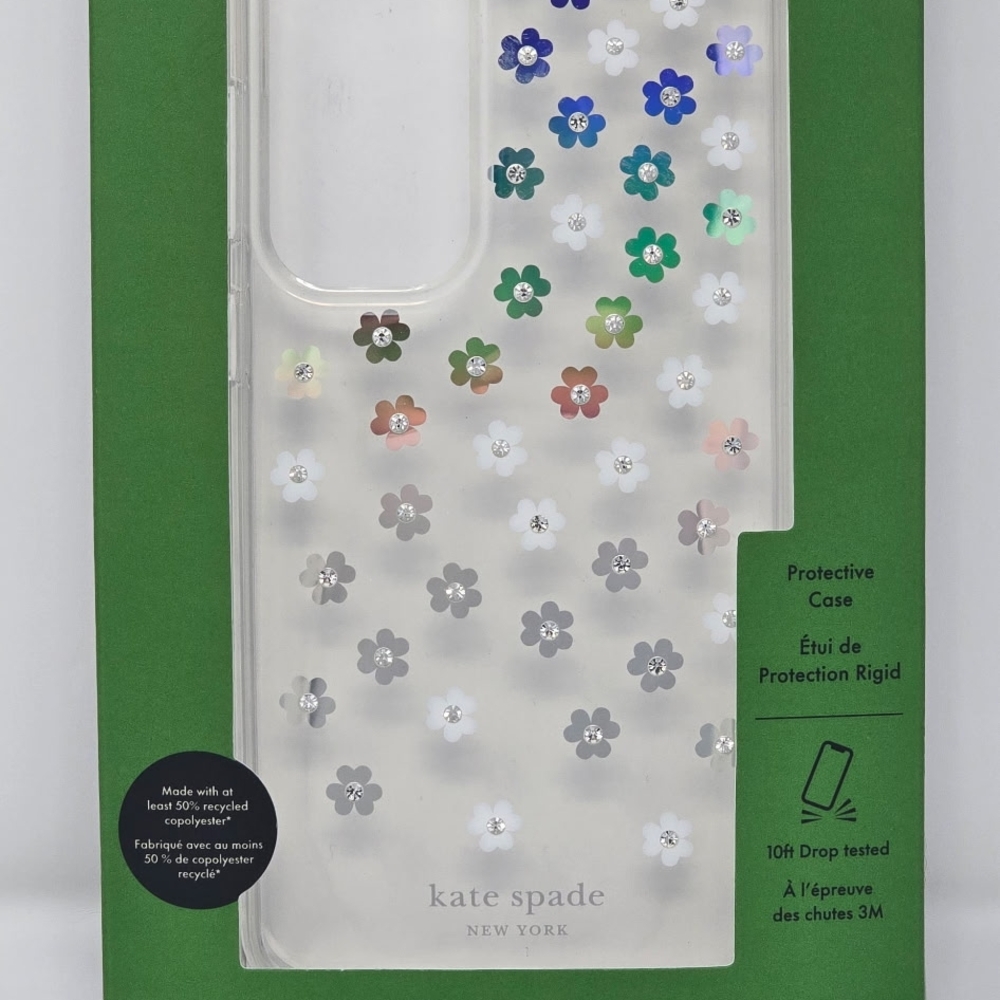 kate spade Floral Protective Phone Case - Clear with Multicolor Flowers